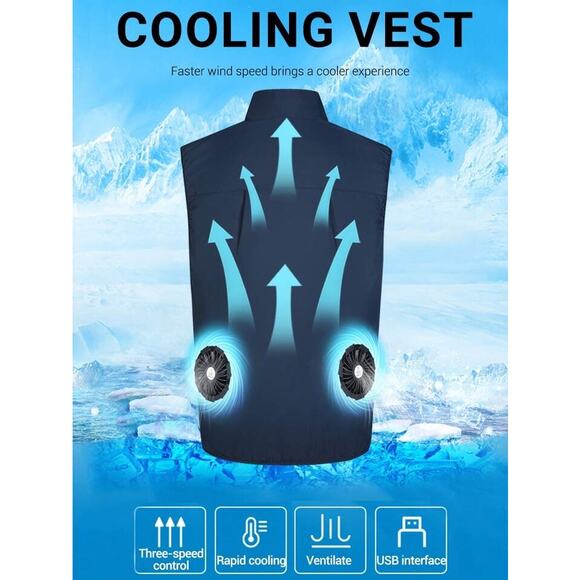 Cooling Vest Shell Navy 3XL (Vest Only, does not contain electric components) - Picture 9 of 11